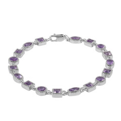 Bracelet en argent et Améthyste