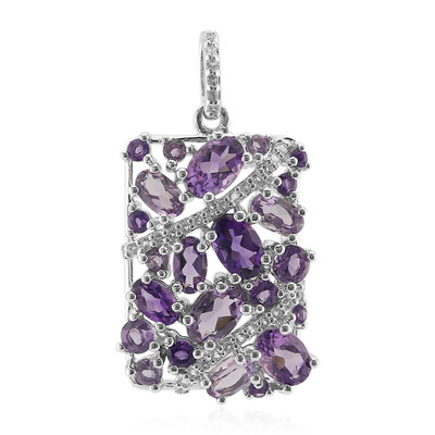 Pendentif en argent et Améthyste de Zambie