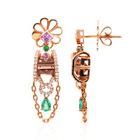 Boucles d'oreilles en or et Tourmaline du Brésil (Estée Collection)
