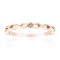 Bague en or et Diamant rose de France SI1 d'Argyle 
