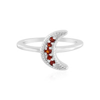 Bague en argent et Grenat du Mozambique