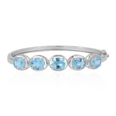 Bracelet en argent et Topaze bleu ciel