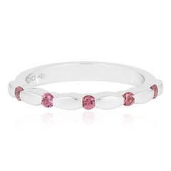 Bague en argent et Tourmaline rose