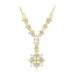 Collier en argent et Topaze blanche