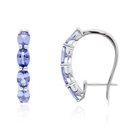 Boucles d'oreilles en or et Tanzanite AAA