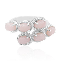 Bague en argent et Opale rose