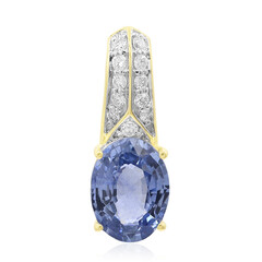 Pendentif en or et Saphir de Ceylan