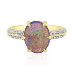 Bague en or et Opale de Lightning Ridge (Mark Tremonti)