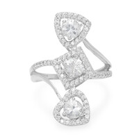 Bague en argent et Zircon