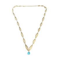 Collier en or et Turquoise Sleeping Beauty (Ornaments by de Melo)