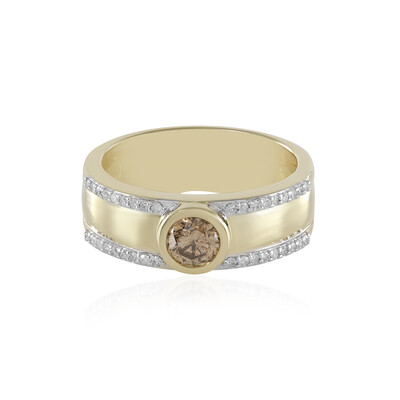 Bague en or et Diamant champagne I2 (de Melo)