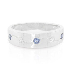 Bague pour homme en argent et Saphir de Kanchanaburi