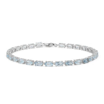 Bracelet en argent et Topaze bleu ciel