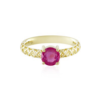Bague en or et Saphir rose de Madagascar (Ornaments by de Melo)