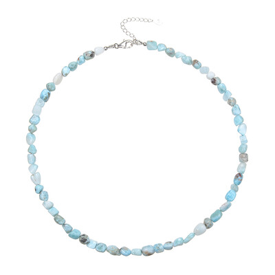 Collier en argent et Larimar