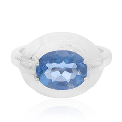 Bague en argent et Fluorite à couleur changeante