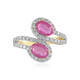 Bague en argent et Saphir rose de Madagascar