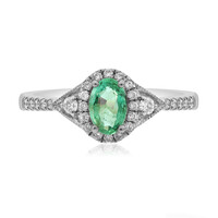 Bague en or et Emeraude de Zambie AAA (CIRARI)
