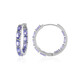 Boucles d'oreilles en argent et Tanzanite