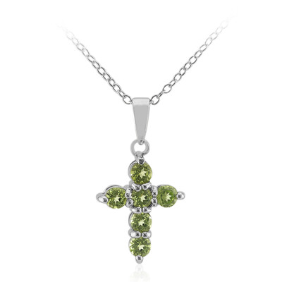 Collier en argent et Péridot de Birmanie