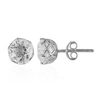 Boucles d'oreilles en argent et Topaze blanche