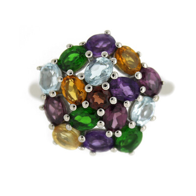 Bague en argent et Grenat Rhodolite