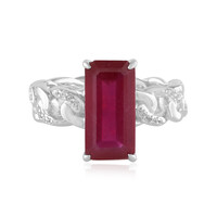 Bague en argent et Rubis de Madagascar (de Melo)