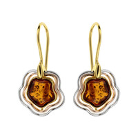 Boucles d'oreilles en argent et Ambre baltique