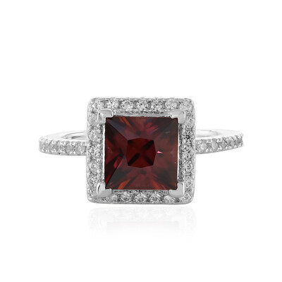 Bague en argent et Zircon rose