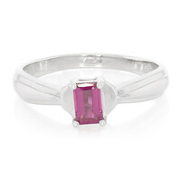 Bague en argent et Rhodolite du Rajasthan