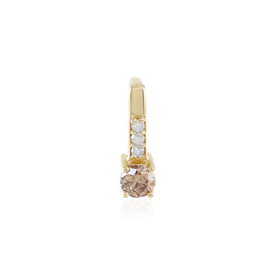 Pendentif en or et Diamant champagne I2