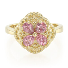 Bague en or et Saphir Padparadscha non chauffé (AMAYANI)