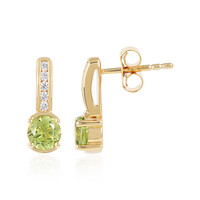 Boucles d'oreilles en argent et Péridot