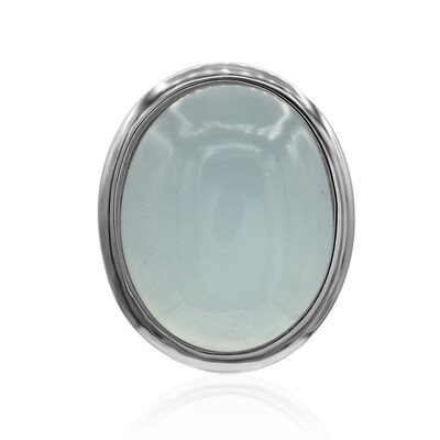 Pendentif en argent et Calcédoine bleue (MONOSONO COLLECTION)