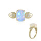 Bague en or et Opale Welo AAA (de Melo)