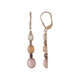 Boucles d'oreilles en argent et Opale rose (KM by Juwelo)