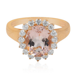 Bague en or et Morganite AAA
