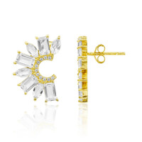 Boucles d'oreilles en argent et Topaze blanche