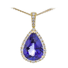 Collier en or et Tanzanite AAA (CIRARI)