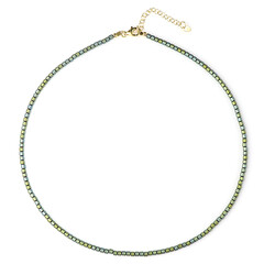 Collier en argent et Hématite verte