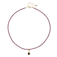 Collier en argent et Grenat Rhodolite