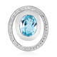 Pendentif en argent et Topaze bleu ciel (MONOSONO COLLECTION)