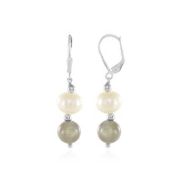 Boucles d'oreilles en argent et Perle d'Akoya