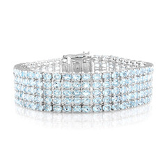 Bracelet en argent et Topaze bleu ciel