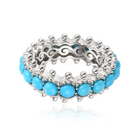 Bague en argent et Turquoise Sleeping Beauty (Dallas Prince Designs)