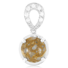 Pendentif en argent et Quartz Dinosaure