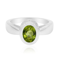 Bague en argent et Péridot