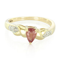 Bague en or et Saphir Padparadscha non chauffé