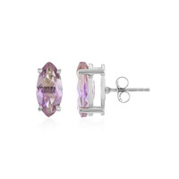 Boucles d'oreilles en argent et Amétrine d'Anahi