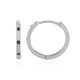 Boucles d'oreilles en argent et Diamant pourpre I2